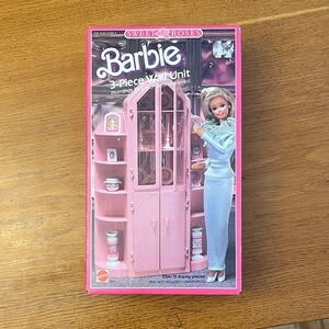 Sweet Roses Mattel Barbie 3 Piece Wall Unit from 1987
